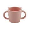 Organic Factory Silicone Bear Both Hand Cup, Pink, 1 Piece, Popular Korean Parenting Items