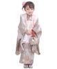 Shichigosan Girl Kimono Full Set Dull Light Brown [KYOETSU] [Kyoetsu] 3-year-old Set, Haori, Accessories, 753, (4. Sunlight)