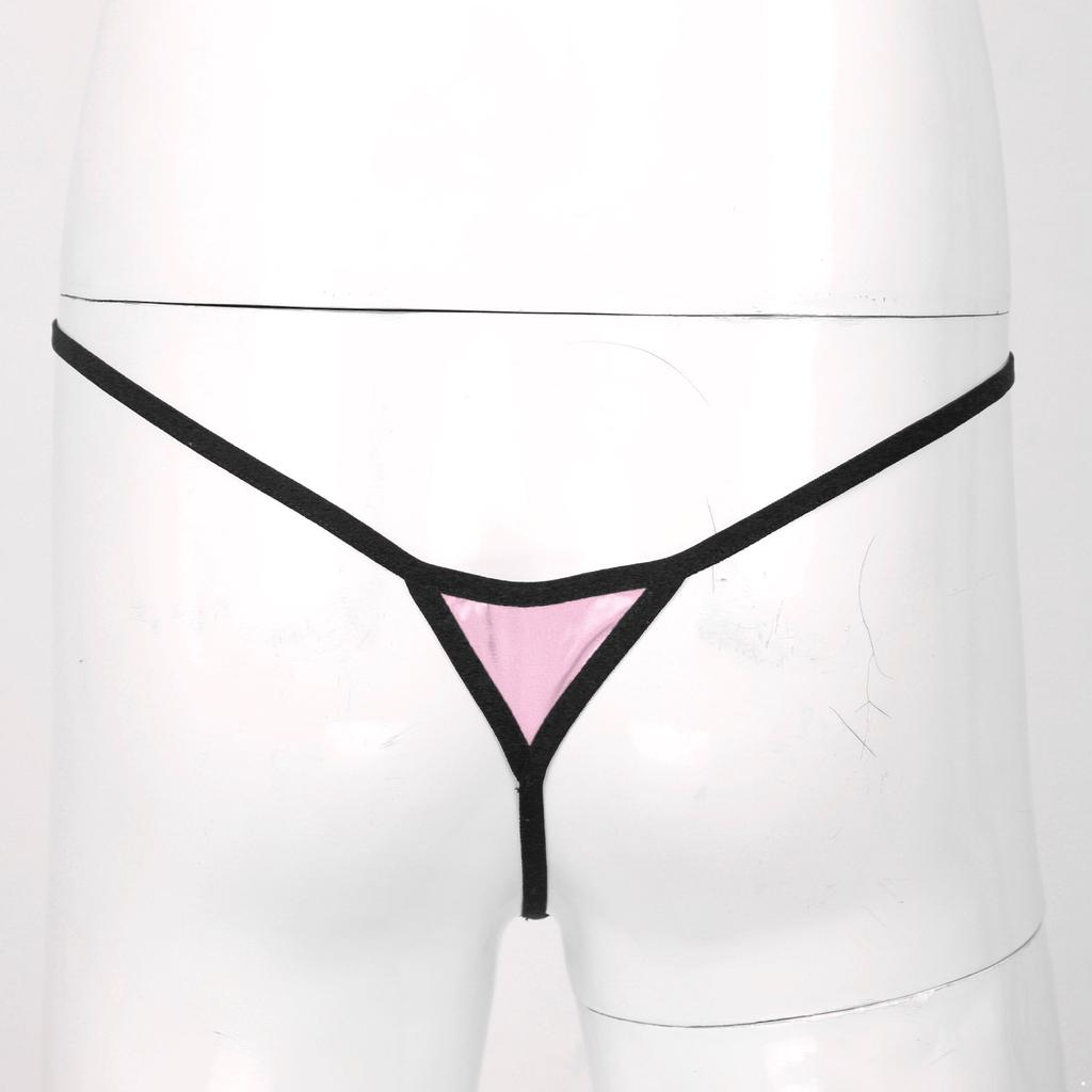 Sexy Men Sissy Sheer Lace Underwear Thong Crossdress T-back Brief Panties