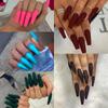 Solid Color Long Ballet Series Wearable Nails Finished Fake Nails Manicure Patches Nail Patches Waterproof and Removable