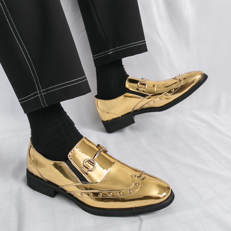 Fashion Street Trendy Leather Casual Shoes Fashionable and Comfortable Hairstylist Leather Shoes Quality Business Men's Casual Loafers