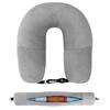 Travel Neck Pillow With Fillable Clothing U-Shaped Pillowcase Extra Storage Bag Velvet Neck Pillow Cover For Airplane Travel