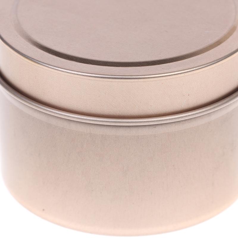 DIY Round Candle Jars 4Oz Aluminum Tins With Lids Cosmetic Sample Containers Storage Organizer