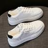 Thick-soled Leather Versatile Little White Shoes Women's Shoes Early Autumn New Student Board Shoes Casual Sports Shoes Single Shoes