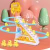 Light Music Track Duck Puzzle Toy Color Box Boys and Girls Children's Gift Piglet Climbing Stairs Electric Toys Interesting Handmade