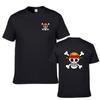 Summer Men's Pirate King Anime Print Couple Costume Short Sleeve T-shirt Men's Hip Hop Short Sleeve Top