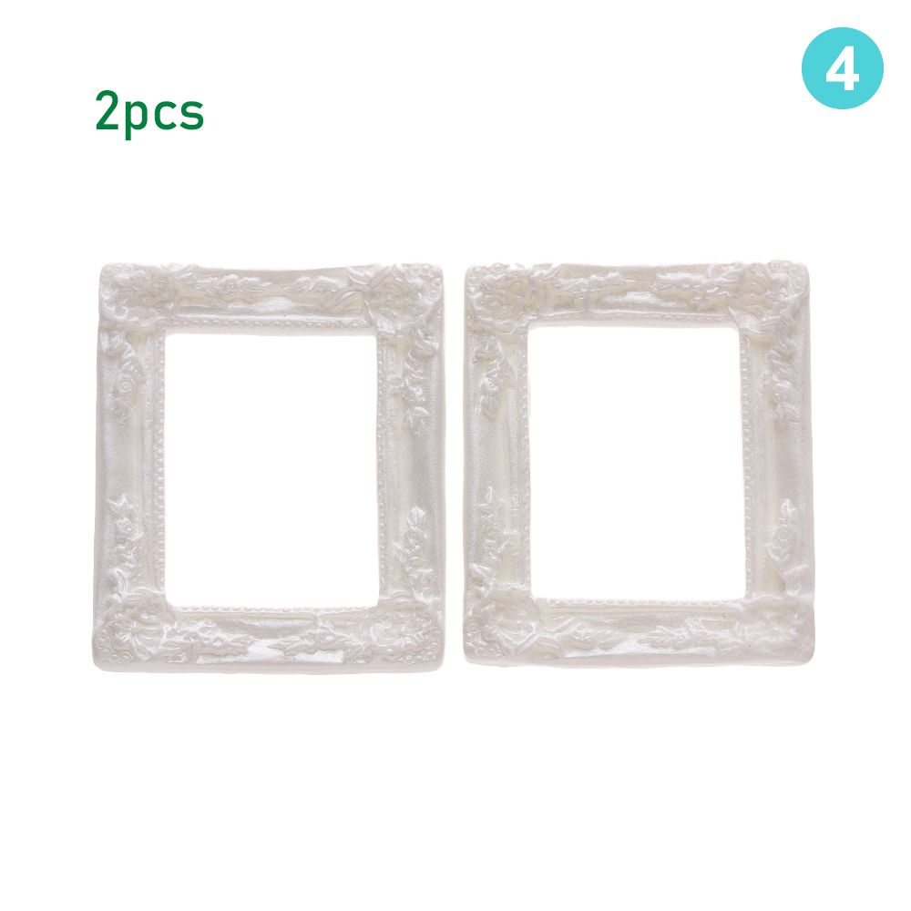 Resin Photo Frame Simulation Furniture Model Doll House Decoration Dollhouse Miniature Accessories