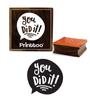 Printtoo Scrap- Booking U Did It Word Design Square Wooden Rubber Stamp Diary Card-2 X 2