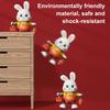 Electric Dancing Rabbit Toy with LED Light Music Toddlers Easter Bunny Walking Toy Boys