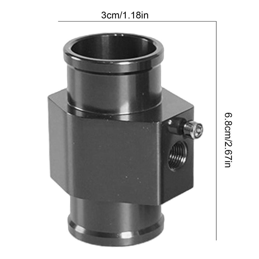 Water Temperature Adapter Hose Adapter Water Temp Joint Sensor Gauge Aluminum Alloy Water Coolant Temperature Gauge Joint Pipe