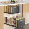 1pc/2pcs Pull Out Drawers, Expandable Roll Out Cabinet Organizer, Foldable Slide Out Drawer Storage Mesh Basket,Under Sink Shelf