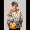 Fall 2025 New Comfortable Children's Hoodie 3D Cartoon Halloween Monster Print Outdoor Casual Jumper