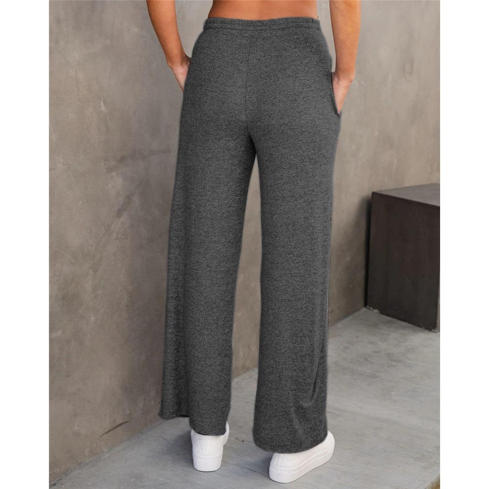 Women's High-waist Lace-up Loose Straight Trousers