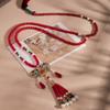 Ethnic Style Hanfu Ruyi Pendant Tang Ming Song Dynasty Long Tassel Necklace  Party Jewelry