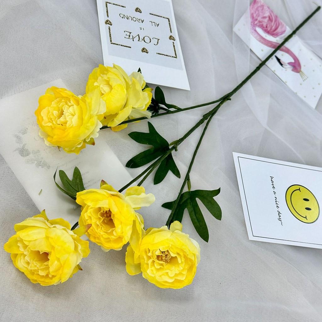 Flower Artificial Peony Wedding Hotel Restaurant Decoration Desktop Ornament