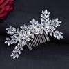 Handcrafted Rhinestone Hair Comb for Bridal Updo - Original Design DZ024