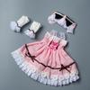 1:6 BJD Doll Dress with Sleeves Up Photo Props Educational Hair Accessories Cosplay Costume
