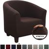 New Design Jacquard Spandex Club Tub Sofa Armchair Seat Cover Protector Washable Furniture Slipcover Easy-install Home Chair Decor