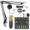 Streaming Condenser Microphone Kit BM800 Voice Changer Microphone  Studio Recording