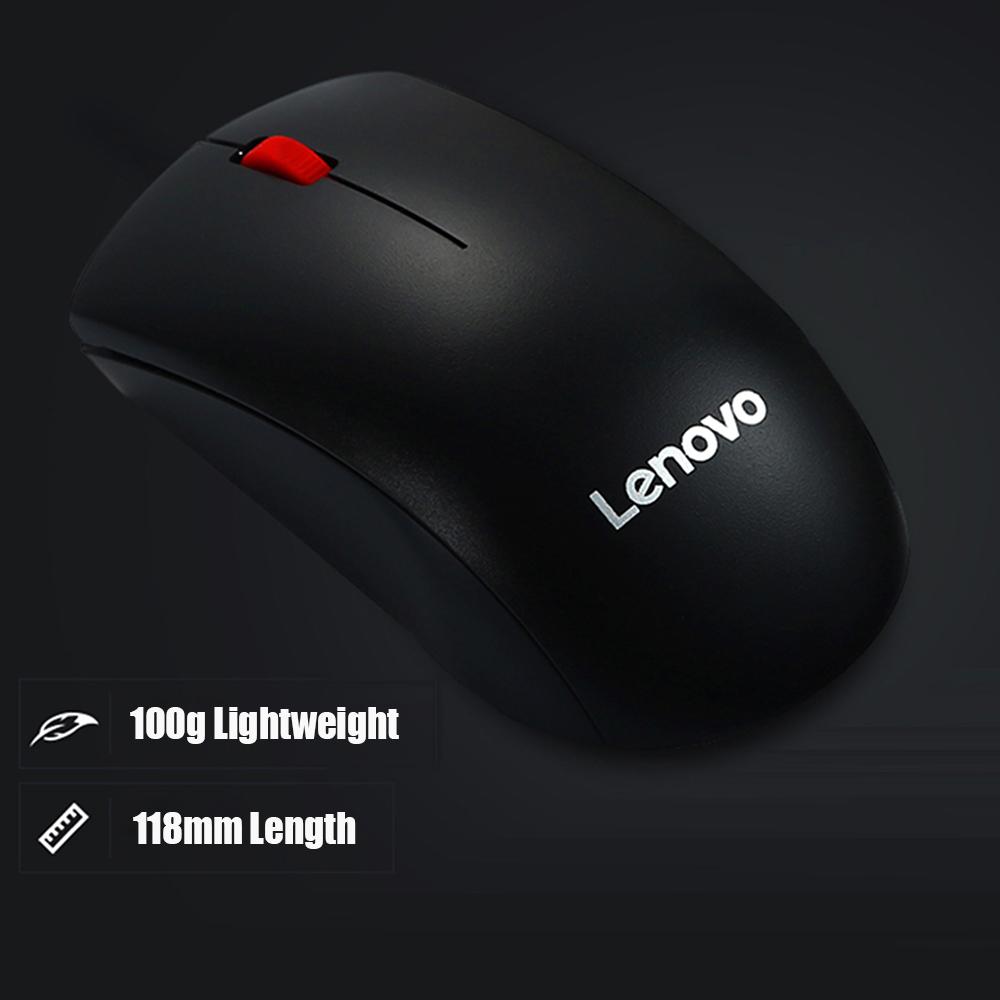 Lenovo M120 Pro Wireless Mouse 2.4GHz Laptop Mouse with USB Receiver Lightweight Ergonomic Optical