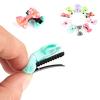 10pcs Small Bow Baby Kids Children Girls Ribbon Bow Hair Clip Duckbill Hairpins