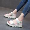 Sports Dad Sandals Women's New Summer Muffin Shoes Trendy Thick-soled Heightening Beach Shoes