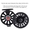 Fly Fishing Reels with Large Arbor High Quality Body and Spool In Fly Reel for Stream River Fishing