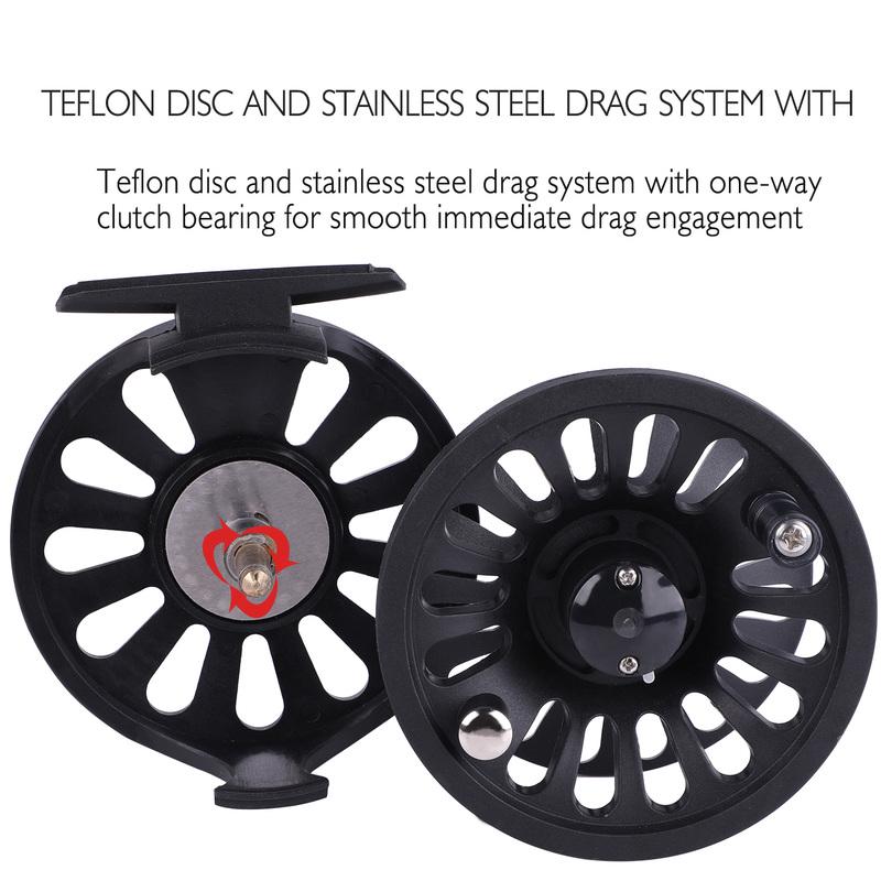 Fly Fishing Reels with Large Arbor High Quality Body and Spool In Fly Reel for Stream River Fishing