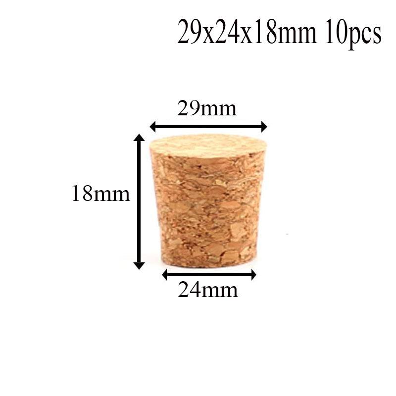 5/100pc Tops DIA 8mm To 58mm Wooden Cork Lab Test Tube Stopper Kettle Pudding Bottle Cork Cap Burette Tube Wood Plug Cork Stopper