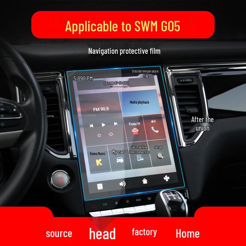 Applicable 23 SWM G01/G05/X7/X3 Navigation Screen & Center Console Tempered Protective Film, Car Accessories