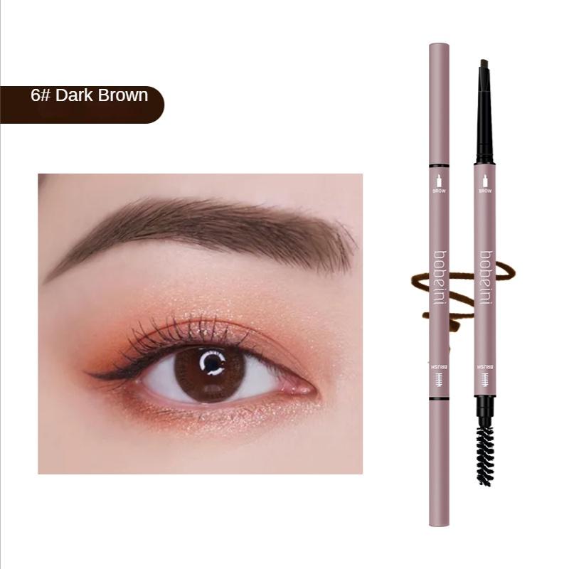 Double Head Eyebrow Pencil Small Triangle Slim Long-lasting Waterproof and Sweat Proof Natural Three-dimensional Color Student Makeup Beauty Products