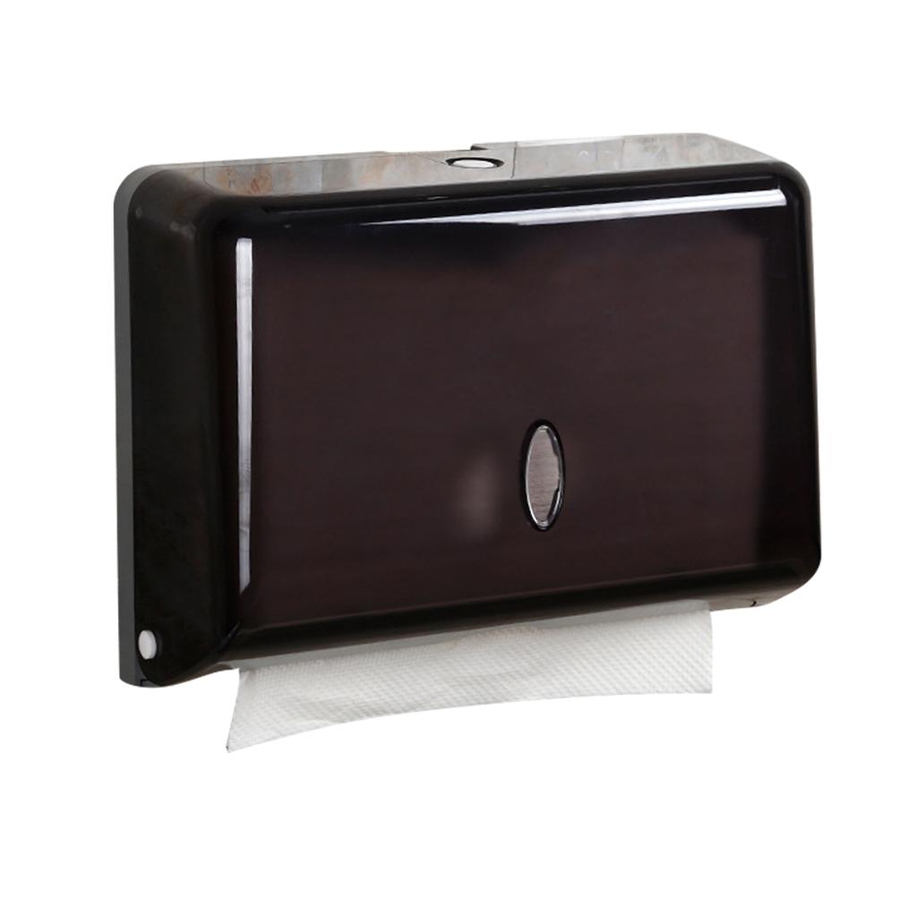 Wall Mount Paper Towel Dispenser Z Fold Simple ABS Paper Towel Holder for Lounges Toilets Kitchens