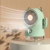 Misting Desk Fan Fortune Cat Shape Multifunction Nano Spray 3 Speeds Small Cooling Misting Fan for