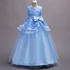 Girls Princess Gowns Dresses Children's Wedding Poncho Flower Girl Embroidered Performance Dresses Long Dresses
