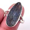 Natural Labradorite Gemstone Handmade 925 Solid Sterling Silver Ring Size 9 U0g03