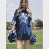 Pre-Styled Sequined Cheerleading Shirts with Star Design for Women
