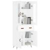 VidaXL Highboard White 69.5x34x180 Cm Engineered Wood 3198505