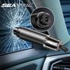 SEA METAL 2 In 1 Car Safety Hammer Window Glass Breaker Car Seat Belt Cutter Alloy Car Emergency Escape Tool