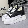 Fashion Women Winter Platform Sneakers Warm Fur Plush Insole Women Chunky Shoes Lace-up Tennis Shoes Woman Mujer 8CM Cotton Shoes