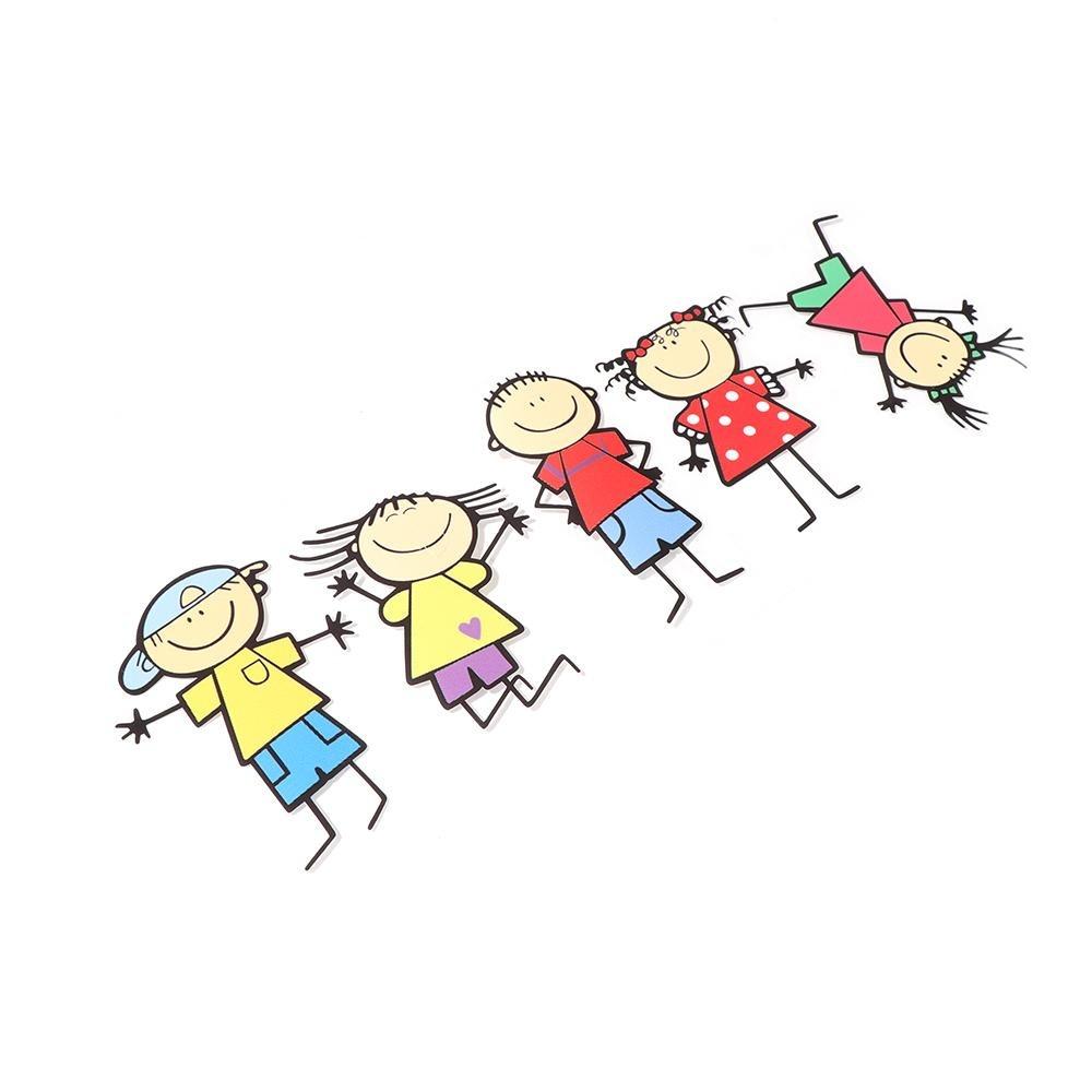 Vinyl Funny Children Boy Girl Window Decal Cute Kids Family Car Sticker