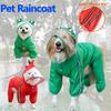Pet Dog Raincoat Drag Style Waterproof Onesie Dog Coat Pet Jacket