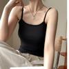 Knitted Threaded Bottoming Vest with Small Suspenders for Women To Wear Inside The Suit In Spring, Autumn Summer Hot Girls Sexy Pure Desire Outer Top