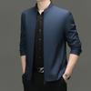 Stand-up Collar Jacket Zipper Business Jacket Middle-aged Men's Jacket Dad Jacket