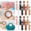 Fashion Leather Bag Buckle Handmade Buttons Wallet Hasp Clasp Buckle Card Pack Buckle for DIY Handbag Accessories
