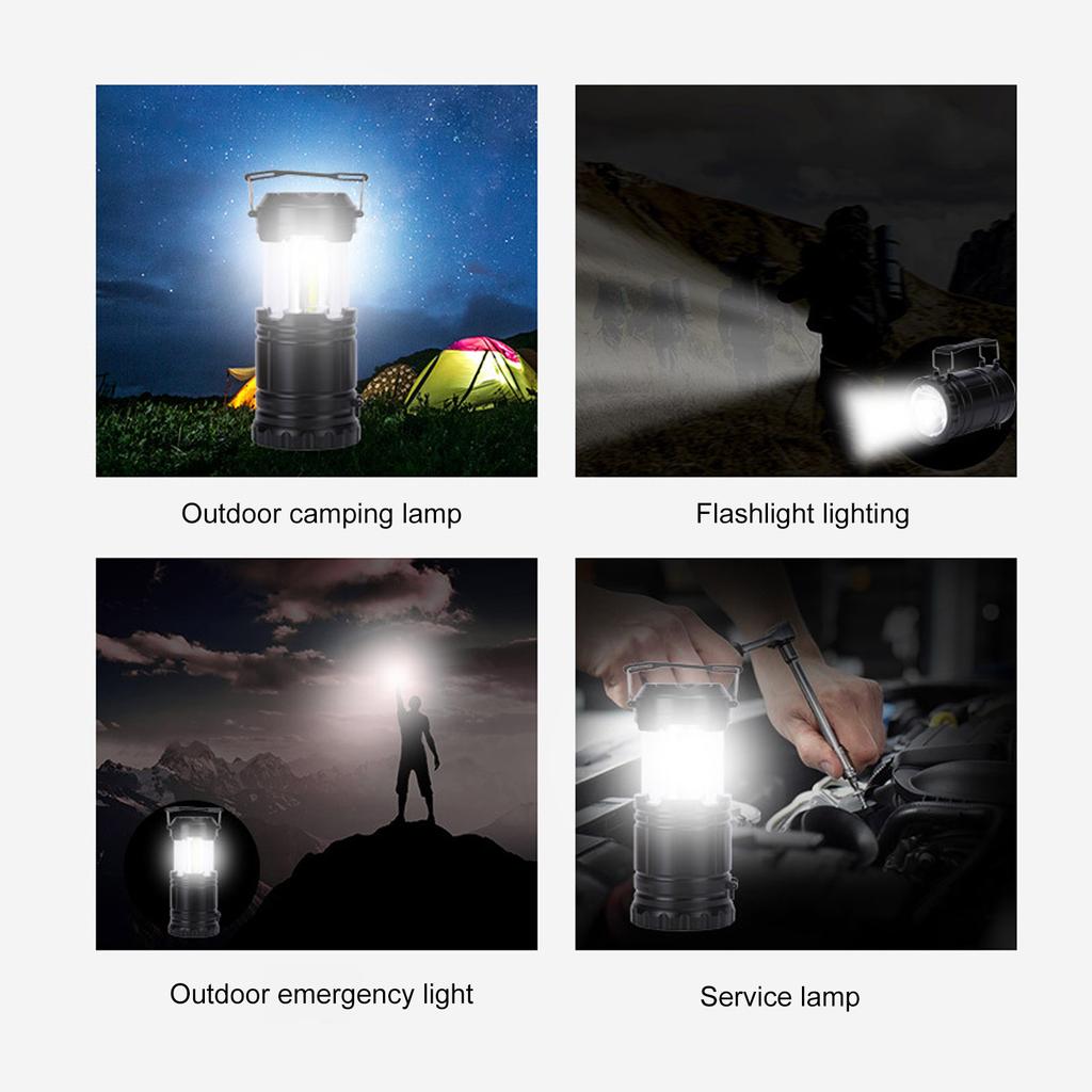 1 Pack LED Camping Lantern Collapsible 200LM Lanterns Suitable Survival Kits for Hurricane
