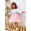 Pink Blue Bow Long Sleeve Baby Baby Dress - Candy