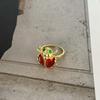 Xiaoxiangfeng Design Sense Bee Beetle Light Luxury Ring Ring Niche Insect Ring Opening Retro