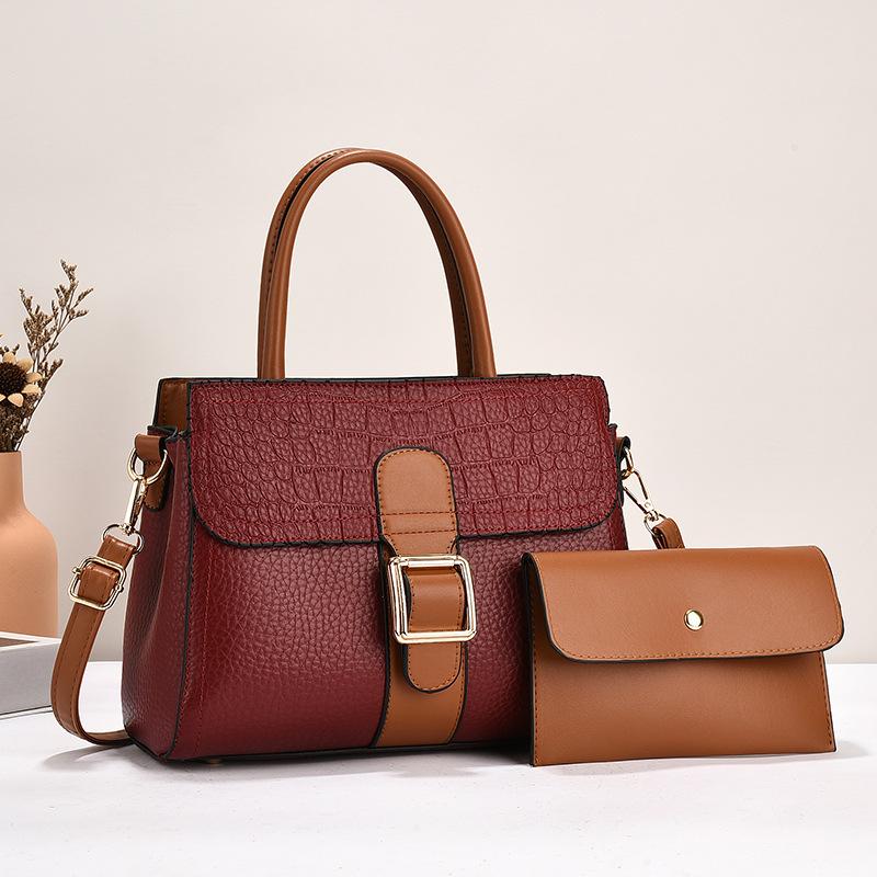 Mom Bag Two-piece Set 2025 New Light Luxury Atmosphere High-end Handbag Large Capacity Shoulder Messenger Bag