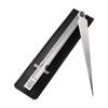 Feeler Gauge Stainless Steel Gap Gauge Depth Ruler Taper Welding Gauge Tapered Ruler Measuring Tool