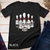 Funny Bowling Pins With Crutches And Bandages Bowling Unisex T-shirt